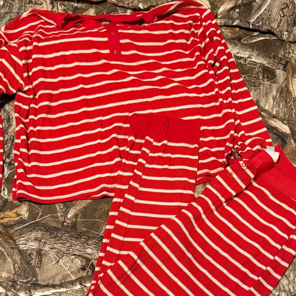 Red and White Striped Pajamas